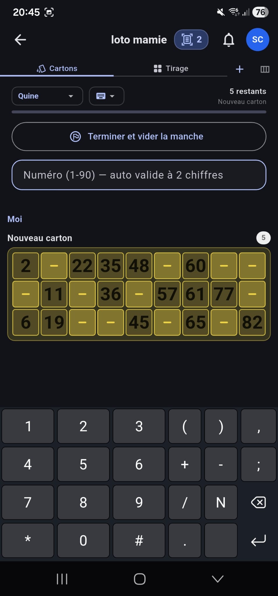 Capture de l'application 3